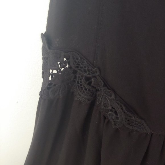 H&M Fit and Flare Cut Out Black dress - Picture 1 of 3